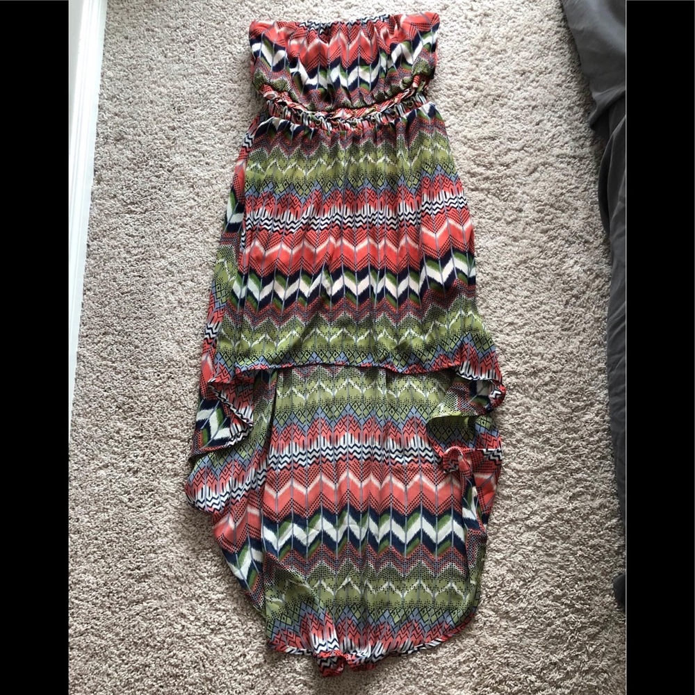 Forever 21 strapless high-low dress